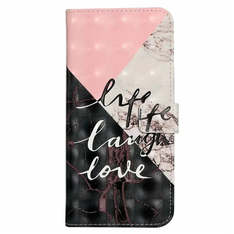 For Samsung Galaxy S24 FE Case 3D Pattern Printed Leather Phone Cover Card Holder