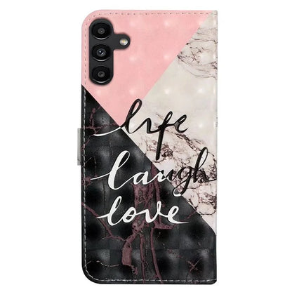For Samsung Galaxy S24 FE Case 3D Pattern Printed Leather Phone Cover Card Holder