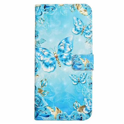 For Samsung Galaxy S24 FE Case 3D Pattern Printed Leather Phone Cover Card Holder