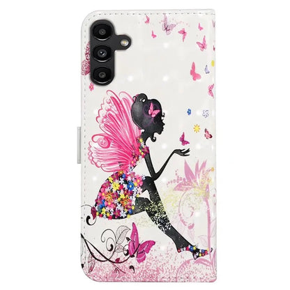 For Samsung Galaxy S24 FE Case 3D Pattern Printed Leather Phone Cover Card Holder