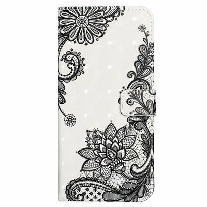 For Samsung Galaxy S24 FE Case 3D Pattern Printed Leather Phone Cover Card Holder