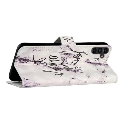 For Samsung Galaxy S24 FE Case 3D Pattern Printed Leather Phone Cover Card Holder