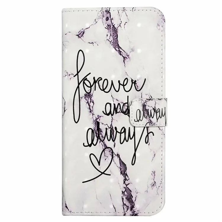 For Samsung Galaxy S24 FE Case 3D Pattern Printed Leather Phone Cover Card Holder