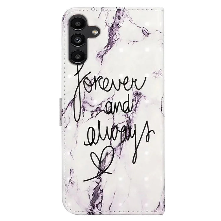 For Samsung Galaxy S24 FE Case 3D Pattern Printed Leather Phone Cover Card Holder