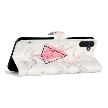 For Samsung Galaxy S24 FE Case 3D Pattern Printed Leather Phone Cover Card Holder