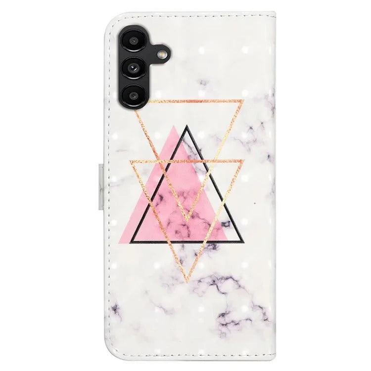 For Samsung Galaxy S24 FE Case 3D Pattern Printed Leather Phone Cover Card Holder