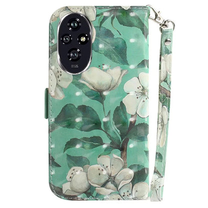 For Honor 200 5G Case Pattern Print PU Leather Wallet Stand Phone Cover