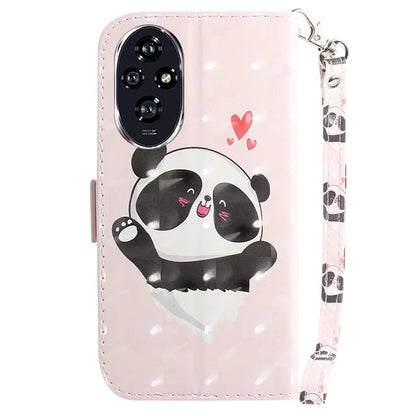 For Honor 200 5G Case Pattern Print PU Leather Wallet Stand Phone Cover