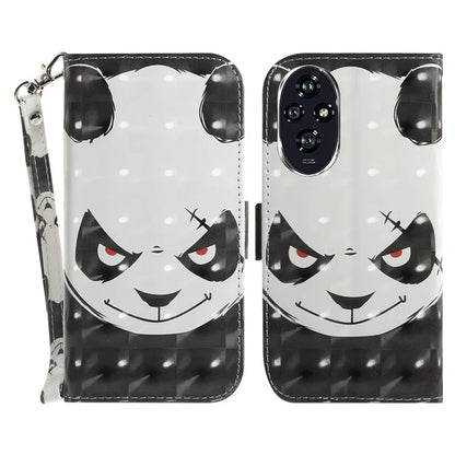 For Honor 200 5G Case Pattern Print PU Leather Wallet Stand Phone Cover
