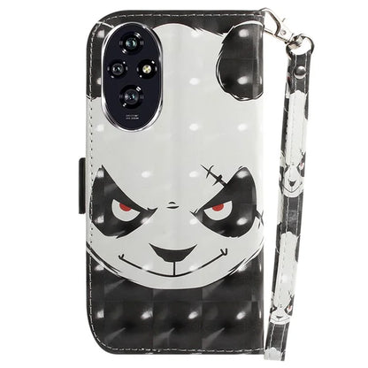 For Honor 200 5G Case Pattern Print PU Leather Wallet Stand Phone Cover