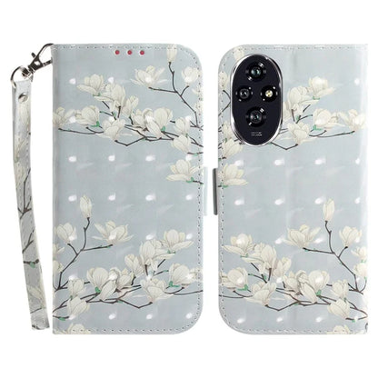 For Honor 200 5G Case Pattern Print PU Leather Wallet Stand Phone Cover