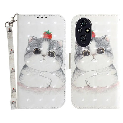 For Honor 200 5G Case Pattern Print PU Leather Wallet Stand Phone Cover