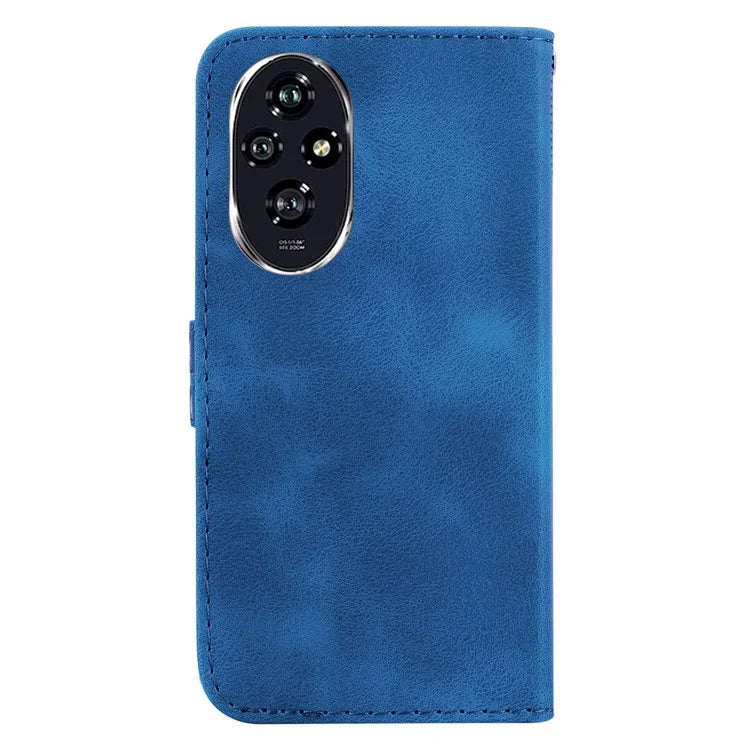For Honor 200 5G Stand Case Pattern Imprint Leather Wallet Phone Cover with Strap