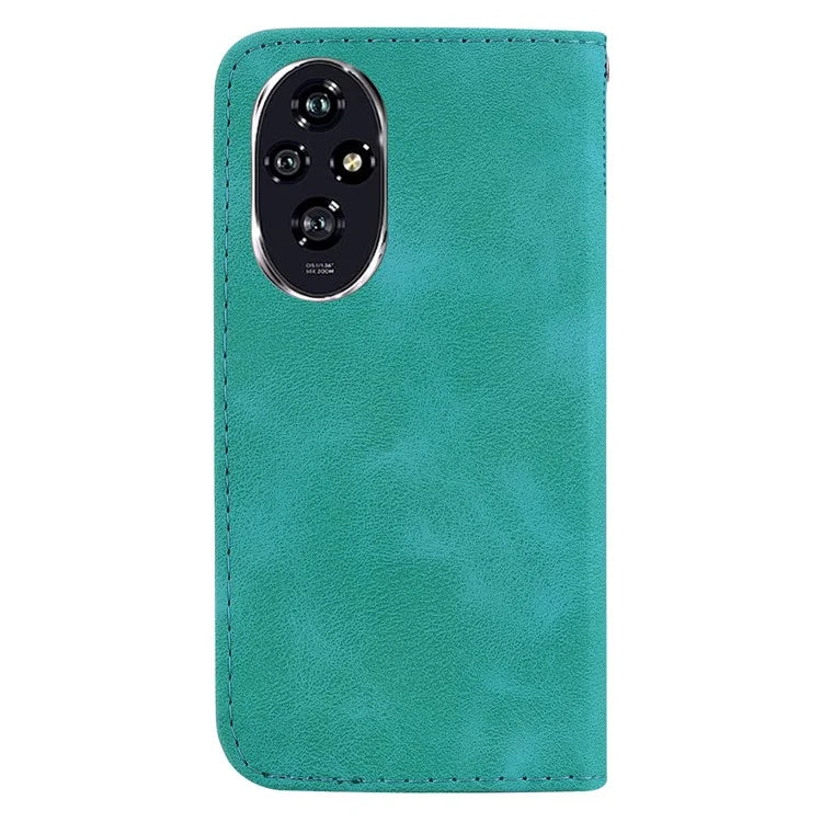For Honor 200 5G Stand Case Pattern Imprint Leather Wallet Phone Cover with Strap
