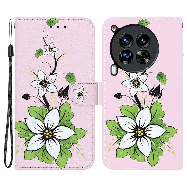 For TECNO Camon 30 Premier 5G Stand Wallet Case Pattern Print Leather Phone Cover