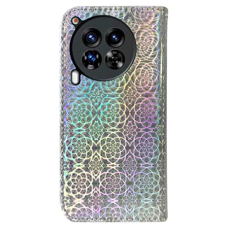 For TECNO Camon 30 Premier 5G Case Dazzling Flower Protective PU Leather Stand Phone Cover