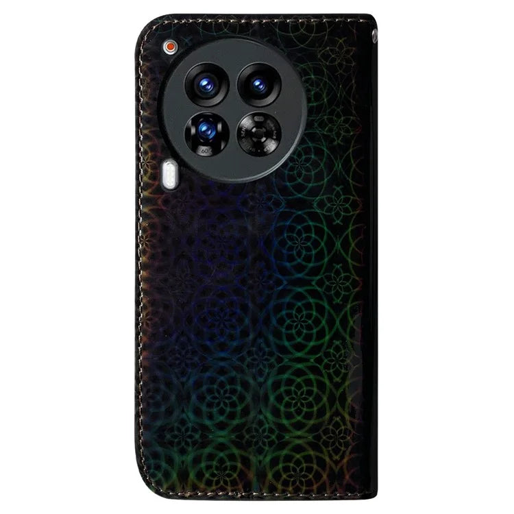 For TECNO Camon 30 Premier 5G Case Dazzling Flower Protective PU Leather Stand Phone Cover