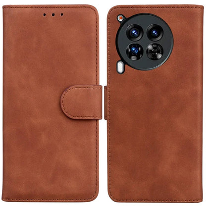 For TECNO Camon 30 Premier 5G Phone Case Solid Color Leather Phone Cover with Stand