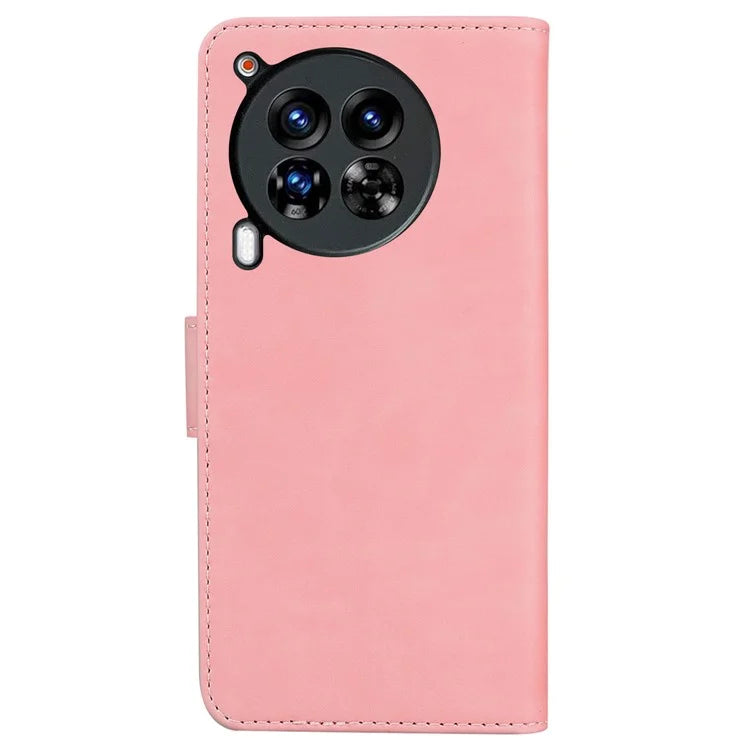 For TECNO Camon 30 Premier 5G Phone Case Solid Color Leather Phone Cover with Stand
