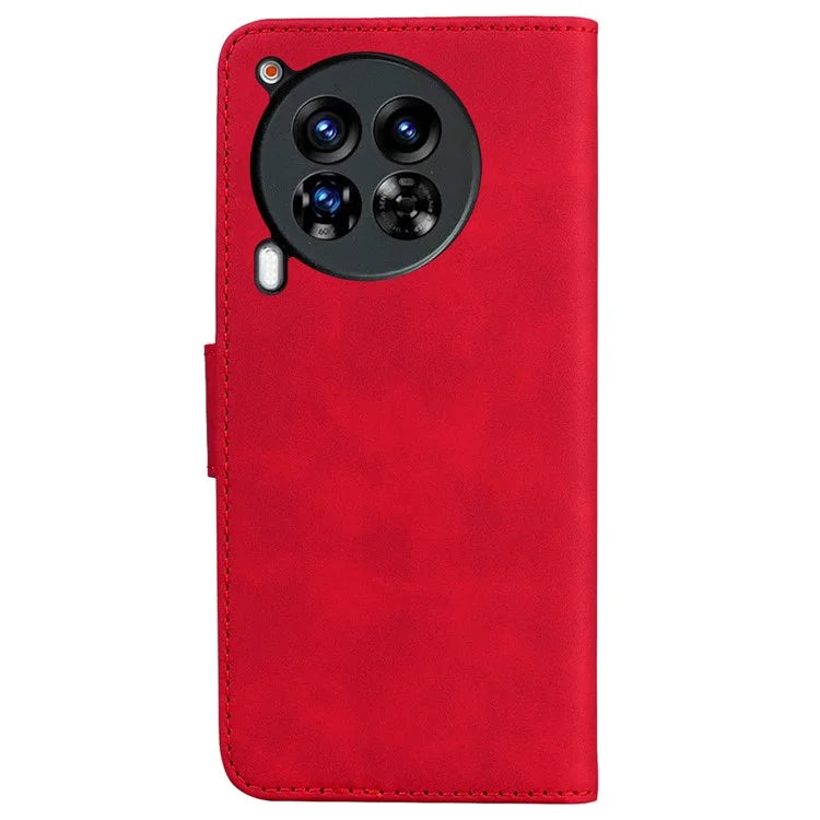 For TECNO Camon 30 Premier 5G Phone Case Solid Color Leather Phone Cover with Stand