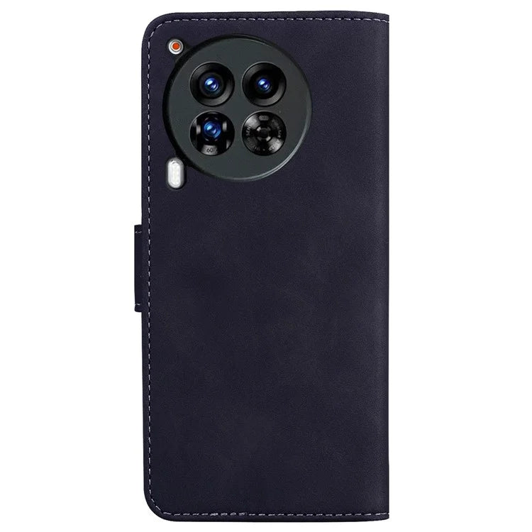 For TECNO Camon 30 Premier 5G Phone Case Solid Color Leather Phone Cover with Stand