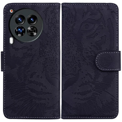 For TECNO Camon 30 Premier 5G Wallet Case Tiger Imprint Leather Protective Phone Cover