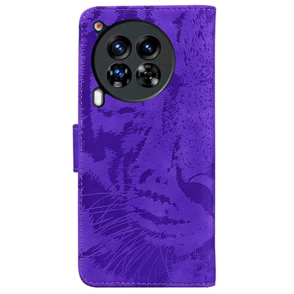For TECNO Camon 30 Premier 5G Wallet Case Tiger Imprint Leather Protective Phone Cover