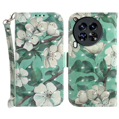 For TECNO Camon 30 Premier 5G Case Pattern Print PU Leather Wallet Phone Cover