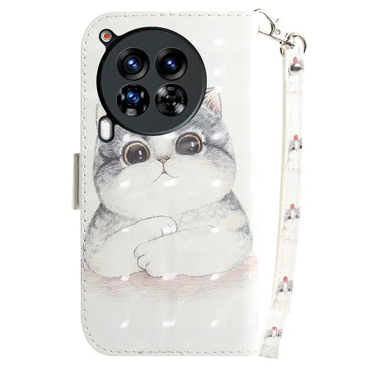 For TECNO Camon 30 Premier 5G Case Pattern Print PU Leather Wallet Phone Cover