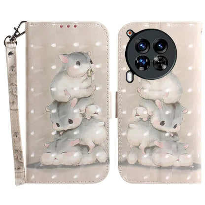 For TECNO Camon 30 Premier 5G Case Pattern Print PU Leather Wallet Phone Cover