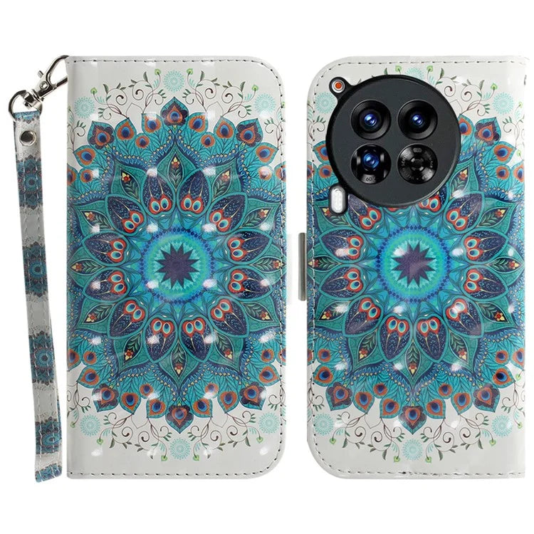 For TECNO Camon 30 Premier 5G Case Pattern Print PU Leather Wallet Phone Cover
