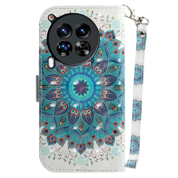 For TECNO Camon 30 Premier 5G Case Pattern Print PU Leather Wallet Phone Cover