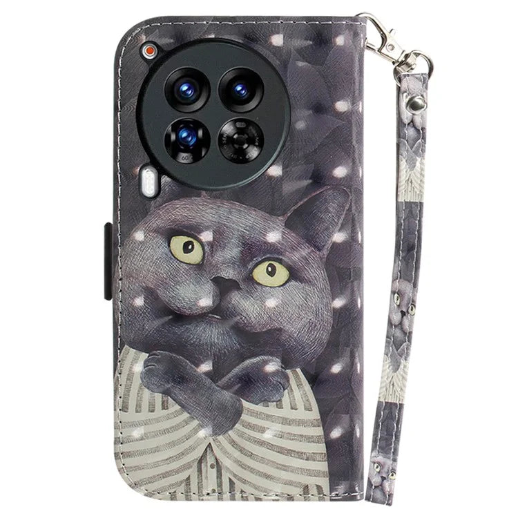 For TECNO Camon 30 Premier 5G Case Pattern Print PU Leather Wallet Phone Cover
