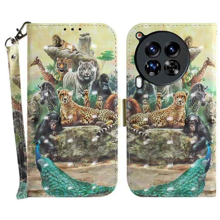 For TECNO Camon 30 Premier 5G Case Pattern Print PU Leather Wallet Phone Cover