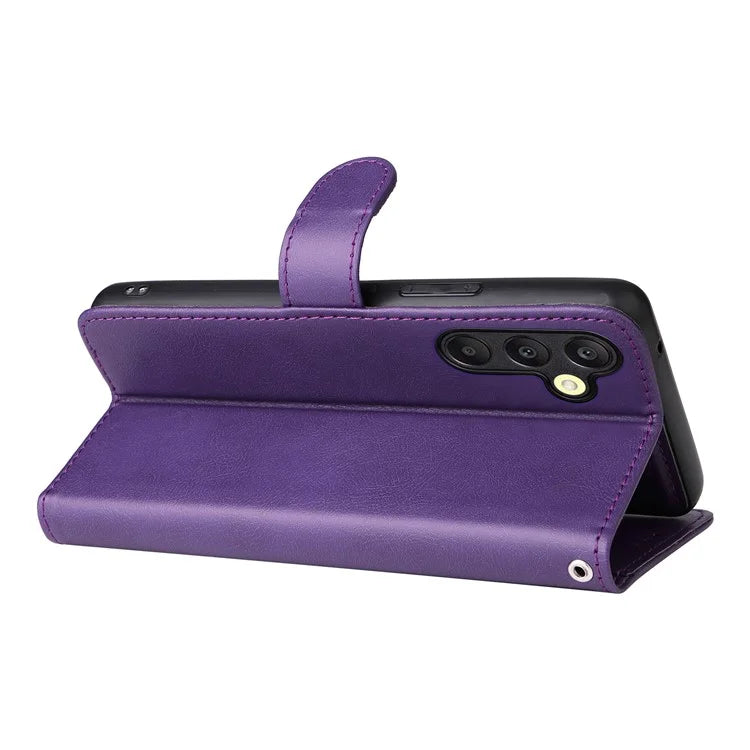 KT Leather Series-3 For Samsung Galaxy A25 5G (Global) (161.0 X 76.5 X 8.3mm) Case PU Leather Phone Cover Detachable Wallet