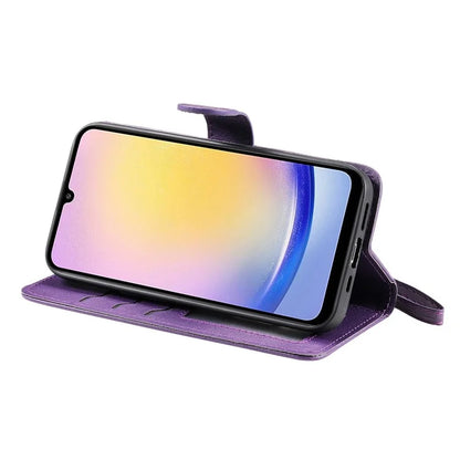 KT Leather Series-3 For Samsung Galaxy A25 5G (Global) (161.0 X 76.5 X 8.3mm) Case PU Leather Phone Cover Detachable Wallet