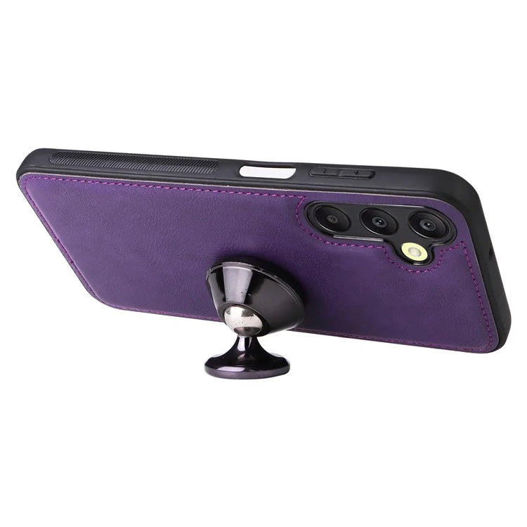 KT Leather Series-3 For Samsung Galaxy A25 5G (Global) (161.0 X 76.5 X 8.3mm) Case PU Leather Phone Cover Detachable Wallet