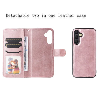 KT Leather Series-3 For Samsung Galaxy A25 5G (Global) (161.0 X 76.5 X 8.3mm) Case PU Leather Phone Cover Detachable Wallet