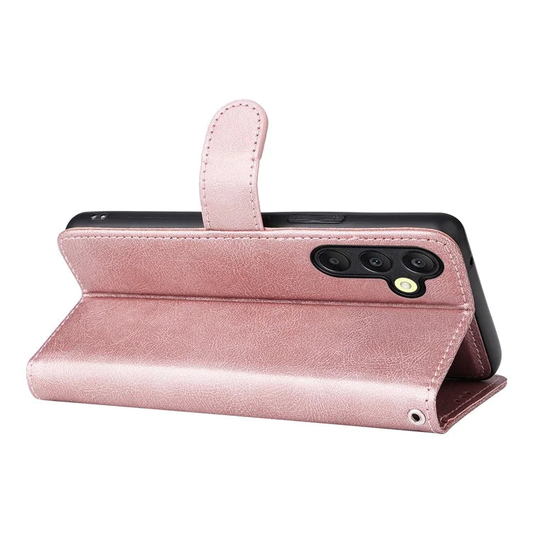 KT Leather Series-3 For Samsung Galaxy A25 5G (Global) (161.0 X 76.5 X 8.3mm) Case PU Leather Phone Cover Detachable Wallet