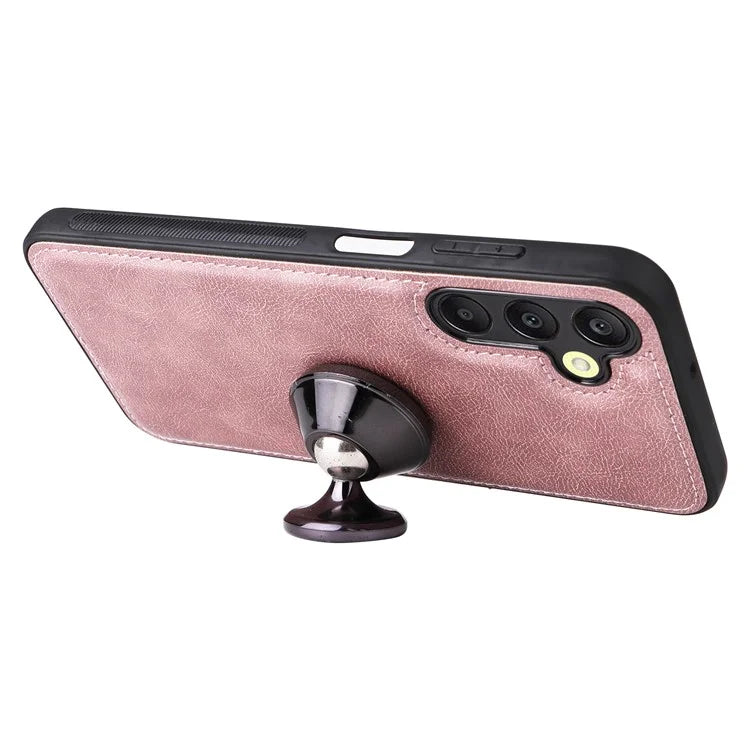 KT Leather Series-3 For Samsung Galaxy A25 5G (Global) (161.0 X 76.5 X 8.3mm) Case PU Leather Phone Cover Detachable Wallet