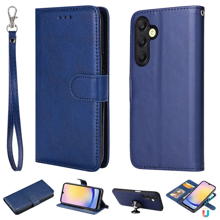 KT Leather Series-3 For Samsung Galaxy A25 5G (Global) (161.0 X 76.5 X 8.3mm) Case PU Leather Phone Cover Detachable Wallet