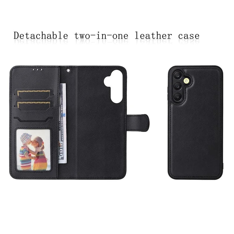KT Leather Series-3 For Samsung Galaxy A25 5G (Global) (161.0 X 76.5 X 8.3mm) Case PU Leather Phone Cover Detachable Wallet