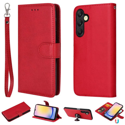 KT Leather Series-3 For Samsung Galaxy A25 5G (Global) (161.0 X 76.5 X 8.3mm) Case PU Leather Phone Cover Detachable Wallet