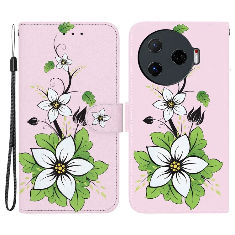 For TECNO Camon 30 Pro 5G Wallet Case Pattern Print Leather Stand Phone Cover