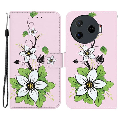 For TECNO Camon 30 Pro 5G Wallet Case Pattern Print Leather Stand Phone Cover