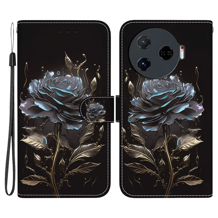 For TECNO Camon 30 Pro 5G Wallet Case Pattern Print Leather Stand Phone Cover