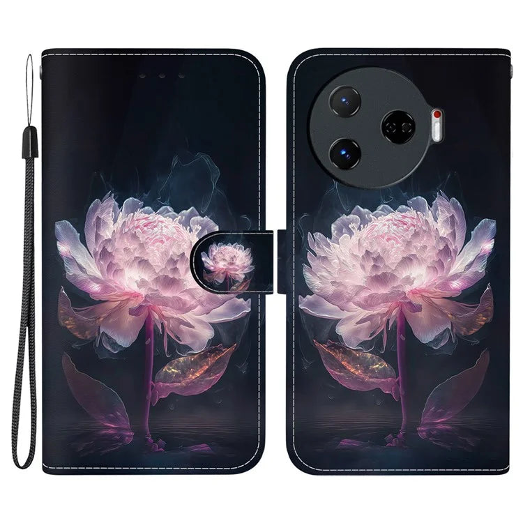 For TECNO Camon 30 Pro 5G Wallet Case Pattern Print Leather Stand Phone Cover