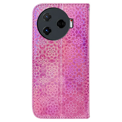 For TECNO Camon 30 Pro 5G Case Dazzling Flower Protective PU Leather Stand Phone Cover