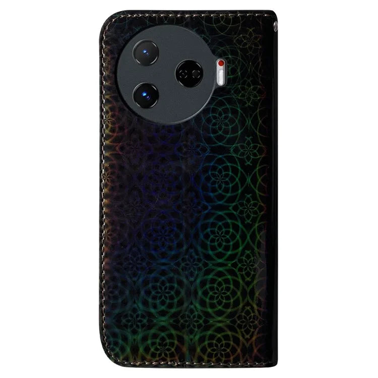 For TECNO Camon 30 Pro 5G Case Dazzling Flower Protective PU Leather Stand Phone Cover