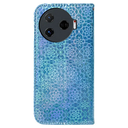 For TECNO Camon 30 Pro 5G Case Dazzling Flower Protective PU Leather Stand Phone Cover